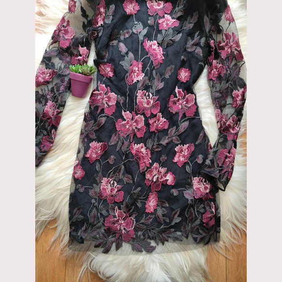 NEW Nasty Gal collection floral sheer dress - Picture 4 of 8